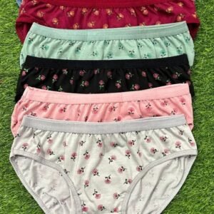 PACK OF 3 PRINTED PURE COTTON BRIEFS FOR WOMENS/GIRLS
